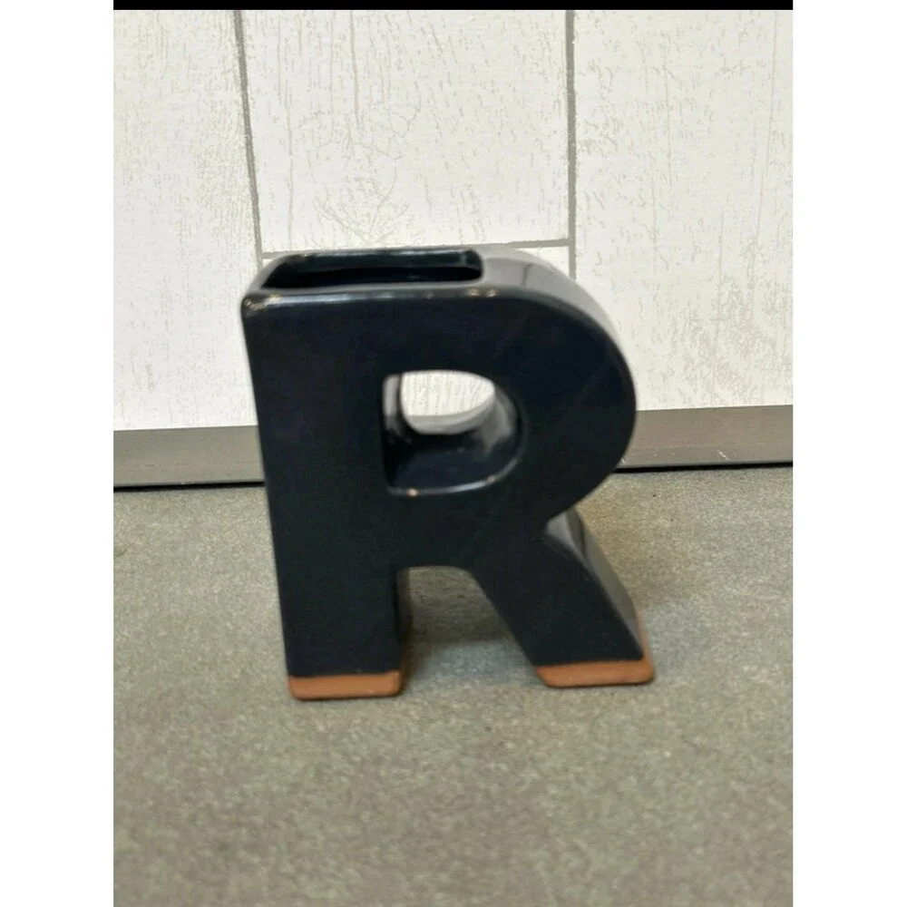 Ashland Santa Fe Ceramic Letter Planters READ Set of 4 Black/Green/White